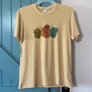 NEW! Abstract Wildflowers Shirt Retro Abstract Size M